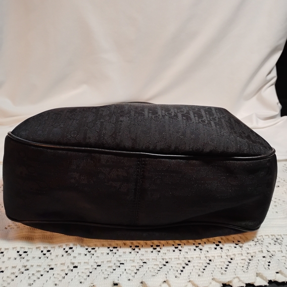 CHRISTIAN DIOR Black Canvas LOGO Bag - Picture 13 of 15